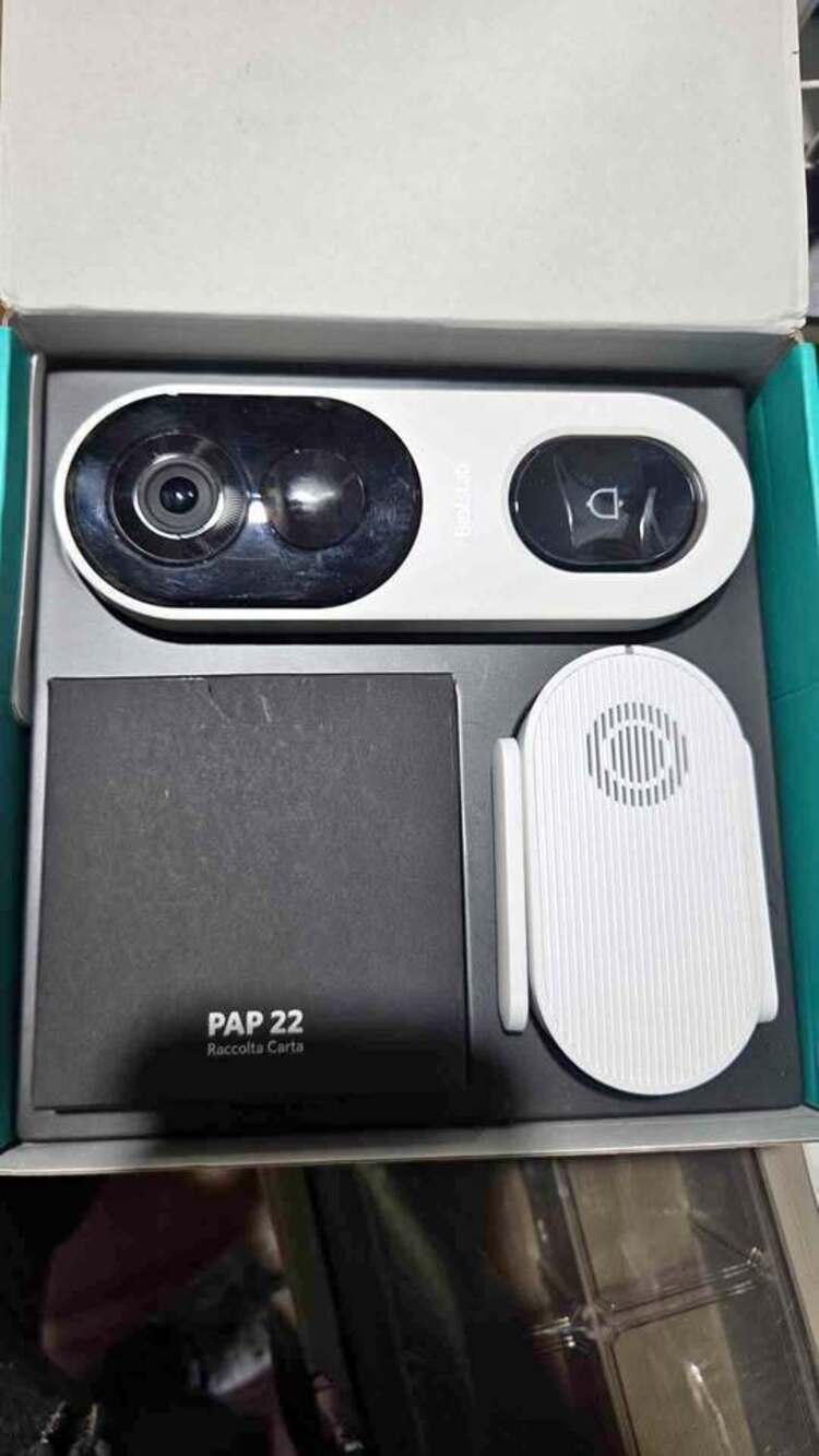 BOTSLAB 2K Video Doorbell Camera Wireless Outdoor with Head-to-Toe View, No Mont